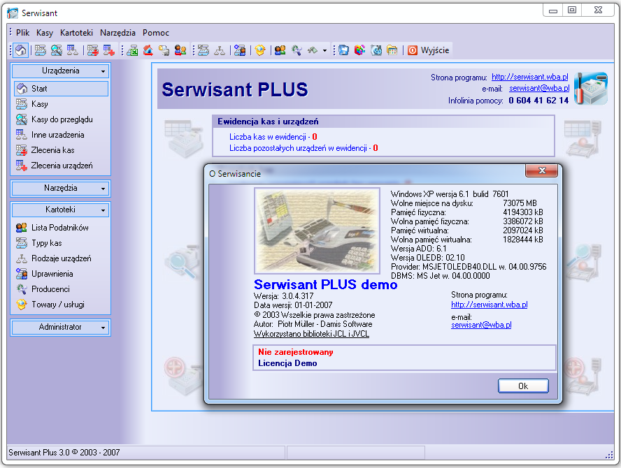 Serwisant wersja 3.0.4